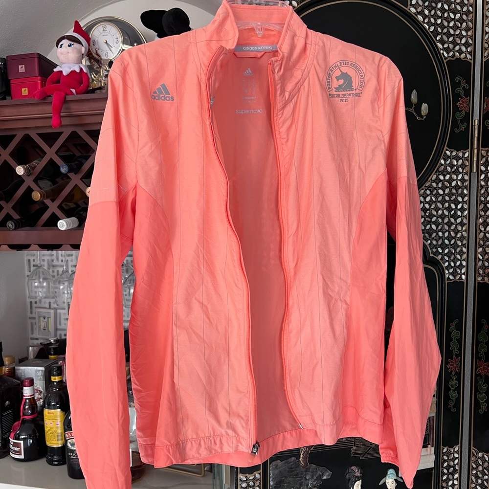 Orange Adidas running Jacket Size S